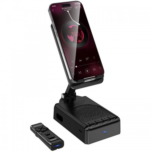Bluetooth Колонка Hoco HC45 Wave с подставкой для телефона и пультом управления Black