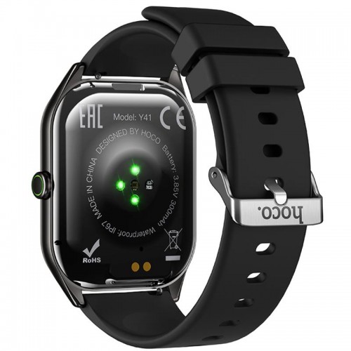 Смарт-годинник Hoco Y41 Smart sports watch (call version) Black