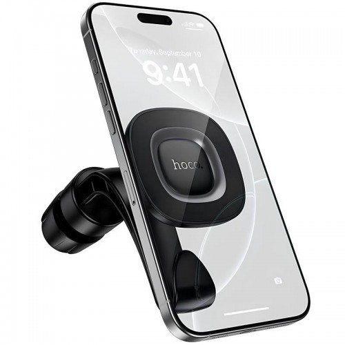 Автотримач Hoco H99 Crown magnetic на підголівник Black metal gray