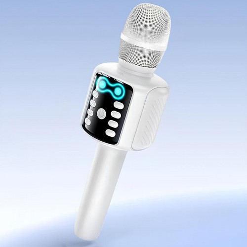 Караоке Мікрофон-колонка Hoco L24 Shine White