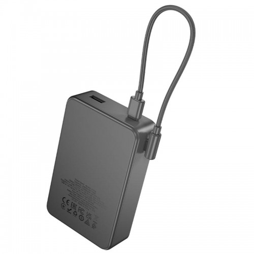 Портативное ЗУ Power Bank Hoco J170A Starlight 22.5W+PD20W with cable 20000 mAh Metal gray