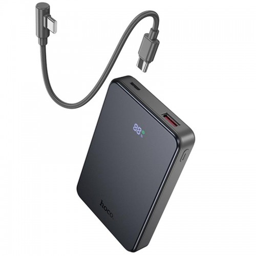 Портативное ЗУ Power Bank Hoco J170 Starlight 22.5W+PD20W with cable 10000 mAh Metal gray