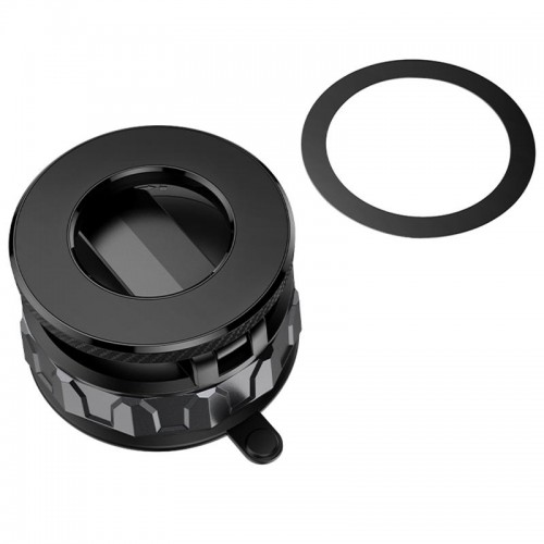 Автотримач Borofone BH140 Gloria Vacuum Suction Magnetic (center console) Black / Metal gray