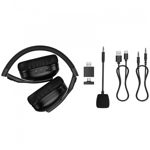 Накладные беспроводные наушники Hoco W114 Magic +3.5mm+2.4G Black