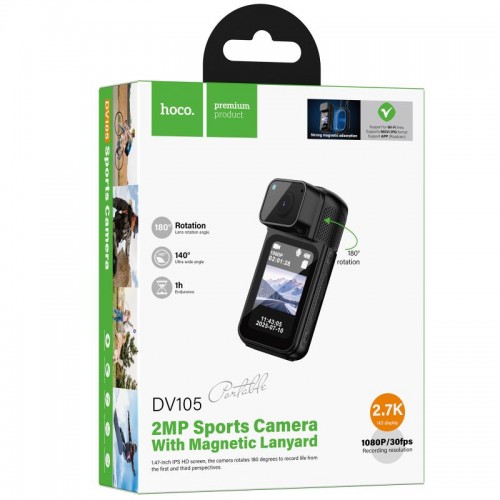 Экшн-камера Hoco DV105 1080P sports camera Black