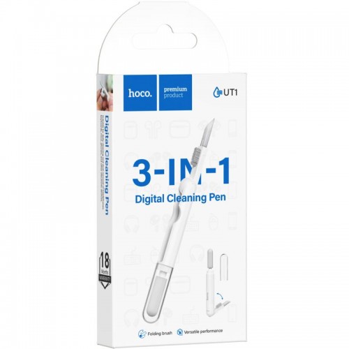 Набор для очистки гаджетов Hoco UT1 Mr. Gadget 3in1 White