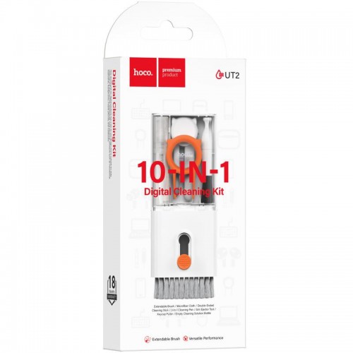 Набор для очистки гаджетов Hoco UT2 Mr. Gadget 10in1 White