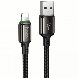 Дата кабель Hoco X127 Exceed USB to Lightning 12W (1m) Black