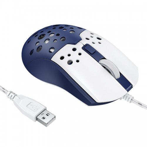 Мышь проводная Hoco GM51 Sky Luminous White / Blue