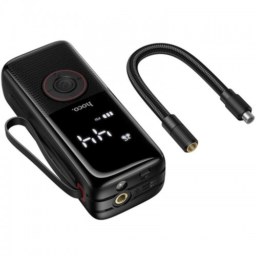 Автомобільний насос Hoco ZP18 Enlighten smart air pump Black