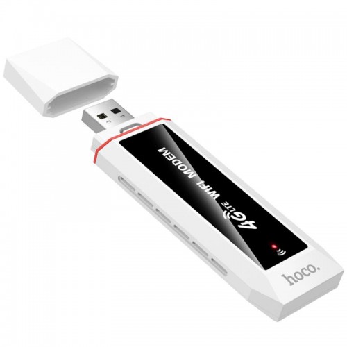 Портативний модем WiFi роутер Hoco HI43 150Mbps (SIM) 2100 mAh White