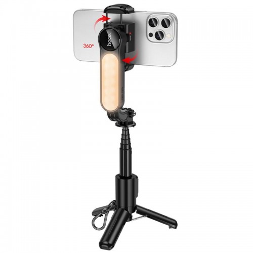 Монопод для селфі Hoco K90 Support axis smart+light Black