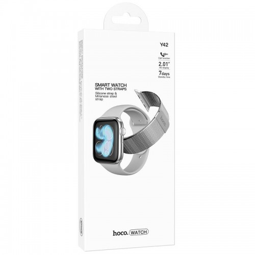 Смарт-годинник Hoco Y42 Smart sports watch (call version) Silver