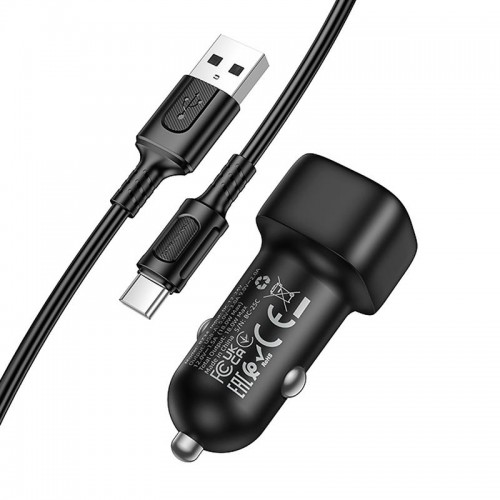 АЗП Borofone BZ34 Cloud QC3.0 (1USB-A) + кабель USB to Type-C Black