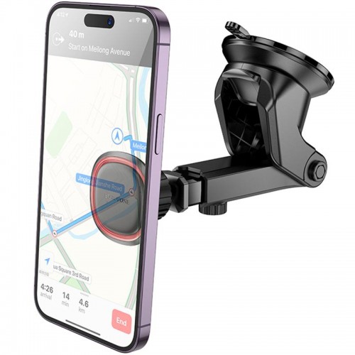 Автотримач Borofone BH125 Roman magnetic (center console) Black / Red