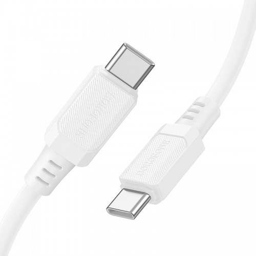 Дата кабель Borofone BX115 Lotto Type-C to Type-C 60W (1m) White