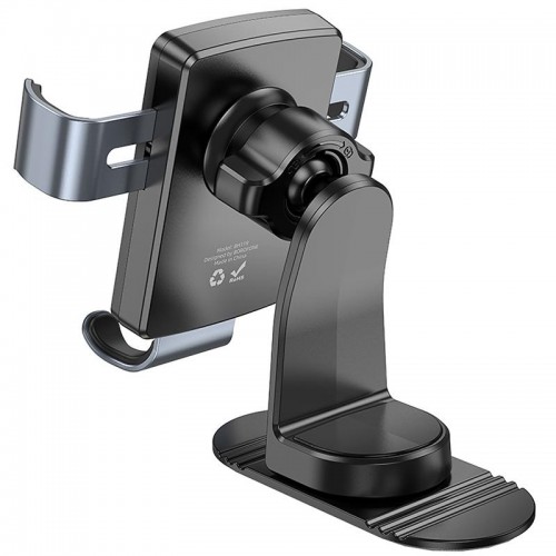 Автотримач Borofone BH119 Refined (center console) Black / Metal gray