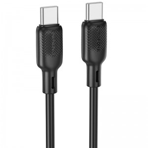 Дата кабель Borofone BX113 Lenny Type-C to Type-C 60W (2m) Black