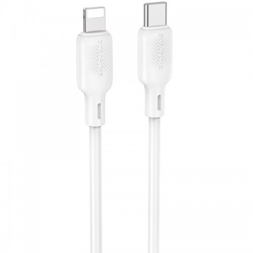 Дата кабель Borofone BX113 Lenny Type-C to Lightning 27W (1m) White
