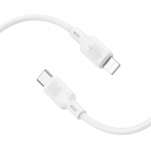 Дата кабель Borofone BX113 Lenny Type-C to Lightning 27W (1m) White
