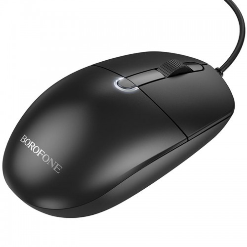 Мышь проводная Borofone BG17 Morning Black