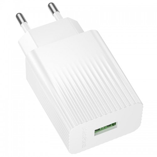 СЗУ Borofone BAS72A Source QC3.0 (1USB-A) White