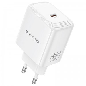 СЗУ Borofone BN33 Fuente PD40W (1USB-C) White