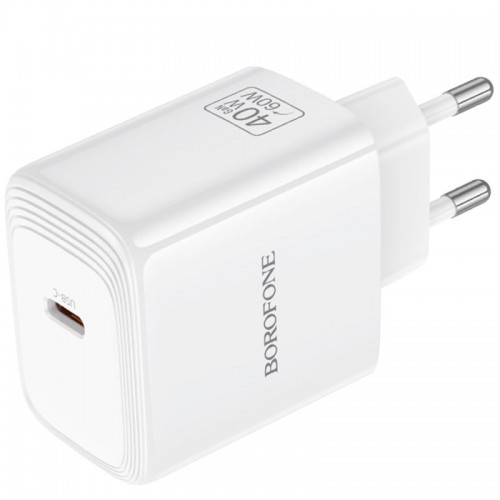 МЗП Borofone BN33 Fuente PD40W (1USB-C) White
