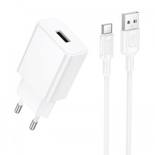 СЗУ Borofone BA110A Lemi 7.5W (1USB-A) + кабель USB to Type-C White