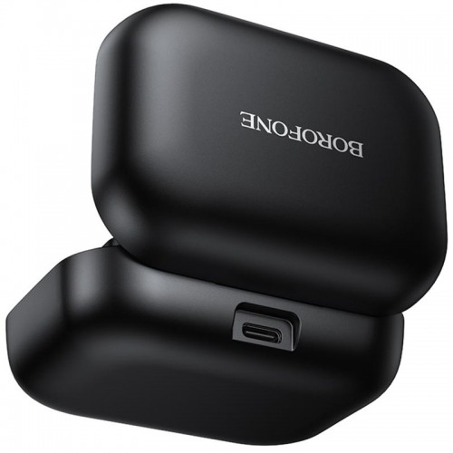 Петличный беспроводной микрофон Borofone BFK17 Lemai dual-mic Type-C Black