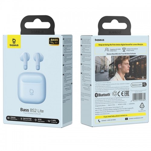 Беспроводные TWS наушники Baseus Bass BS2 Lite (A0010A) Galaxy Blue