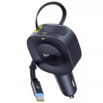 АЗП Baseus PrimeTrip VR2 45W with retractable cable (2USB-C) (C02069) Cosmic Black
