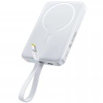 Повербанк MagSafe Baseus FM11 10000mAh 30W з кабелем Type-C (E00289) Moon White