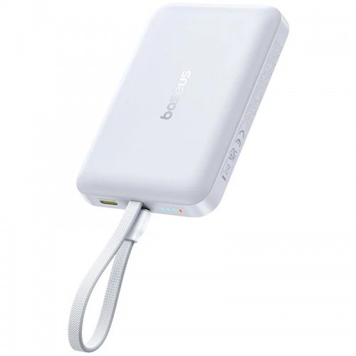 Портативное ЗУ Power Bank Baseus EnerFill FM11 30W с БЗУ with cable 10000mAh (E00289) Moon White