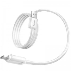 Дата кабель Baseus Crystal USB to Type-C 100W (2m) (E04279) Moon White