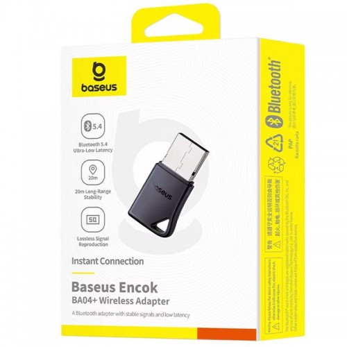 Bluetooth адаптер Baseus BA04+ (A10082600121) Black