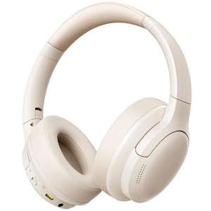 Накладні бездротові навушники Baseus Bass BH1 Lite AI ENC (A0203C) Starlight Off-White