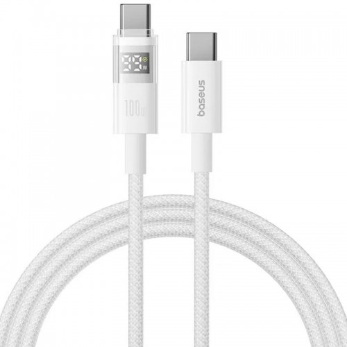 Дата кабель Baseus Display 2 Type-C to Type-C 100W (1m) (P10382702) Moon White
