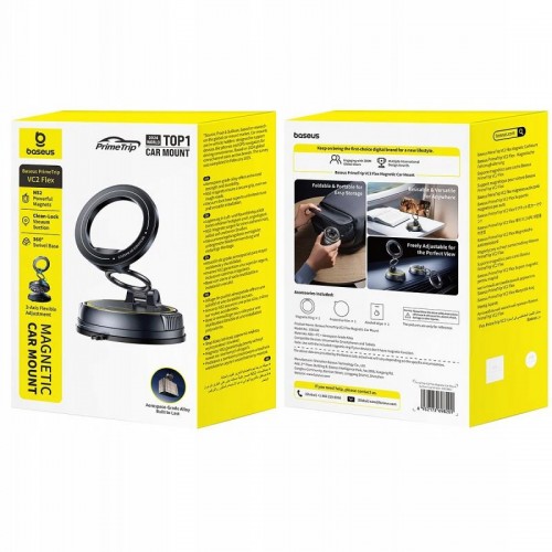 Автодержатель Baseus VC2 Flex Vacuum Suction Magnetic (C00138) Cosmic Black