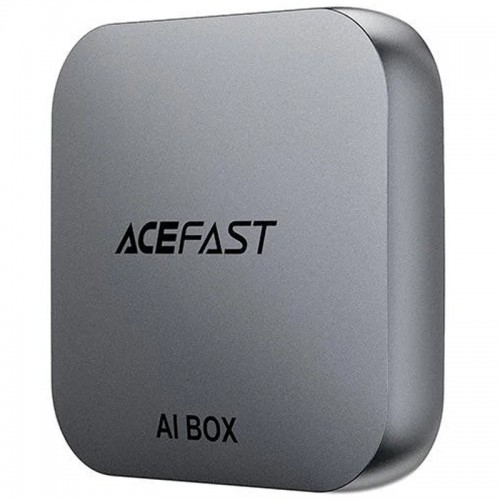 Адаптер Acefast QC2 AI Box car wireless CarPlay/Android Auto Metal gray