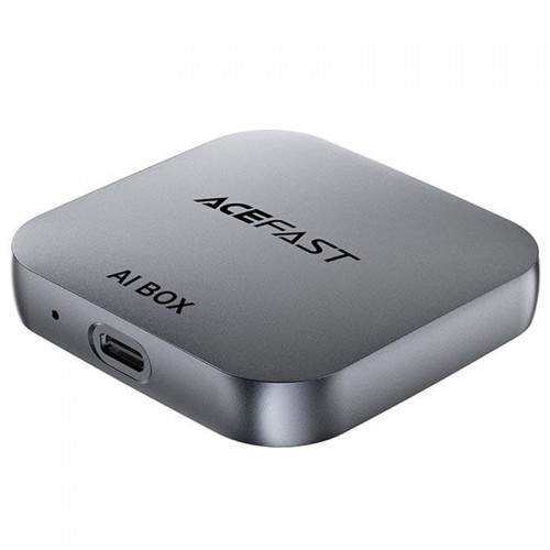 Адаптер Acefast QC2 AI Box car wireless CarPlay/Android Auto Metal gray