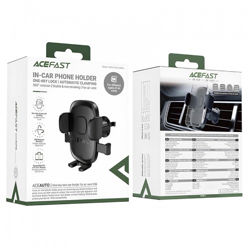 Автодержатель Acefast D56 Black