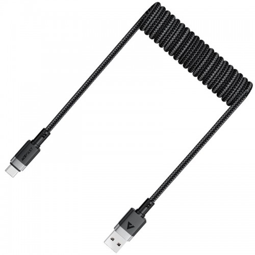 Дата кабель Acefast C14-04 USB to Type-C 3A (1.2m) Black
