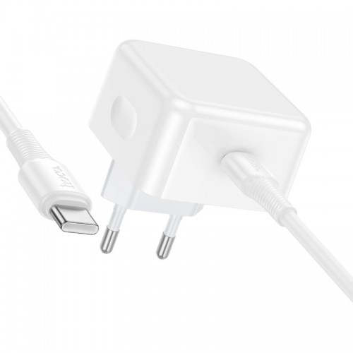 СЗУ Hoco C161A Speed PD40W (1USB-C) + кабель Type-C to Type-C White