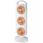 Настольный вентилятор Three Head Fan 1200 mAh Orange