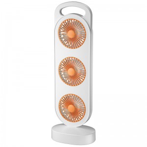 Настільний вентилятор Three Head Fan 1200 mAh Orange