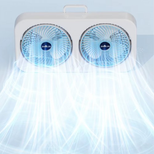 Настольный вентилятор F105 Dual-Fan Design 1800mAh Blue