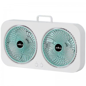 Настольный вентилятор F105 Dual-Fan Design 1800mAh Green