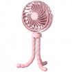 Портативный вентилятор с гибкими ножками для крепления Q2 Octopus 500mAh Pink