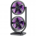 Настольный вентилятор S30 Dual-Fan 3000mAh Black